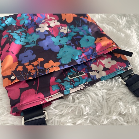 TUMI Floral Nylon Messenger Crossbody Bag - Picture 10 of 12